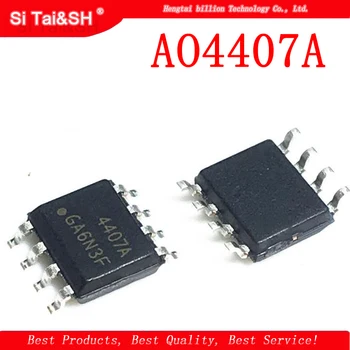 

10pcs AO4407A SOP8 AO4407 SOP 4407 30V P-Channel MOSFET