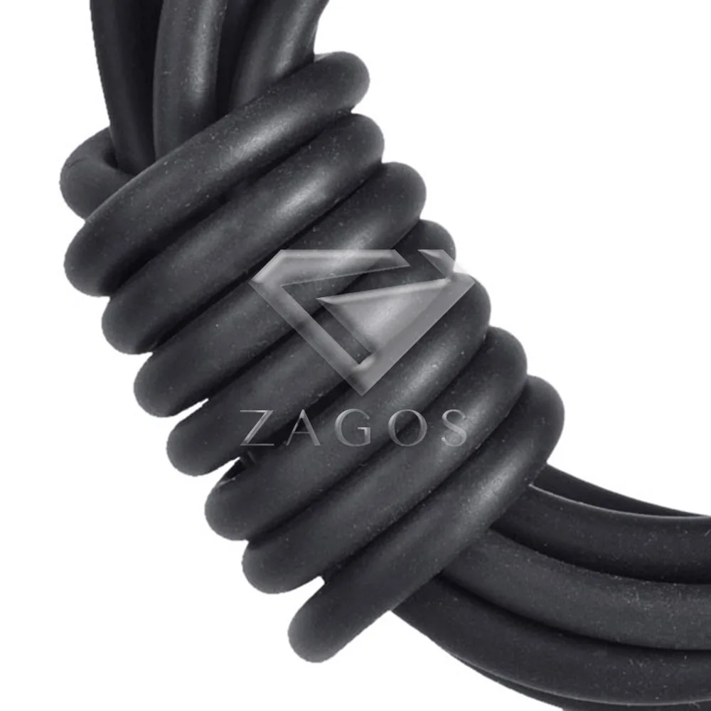 

2m Black Rubber Finding Cord 4x4mm DIY Jewery Make Thread Wire Fit Bracelet Necklace Chain Wholesale TC0086
