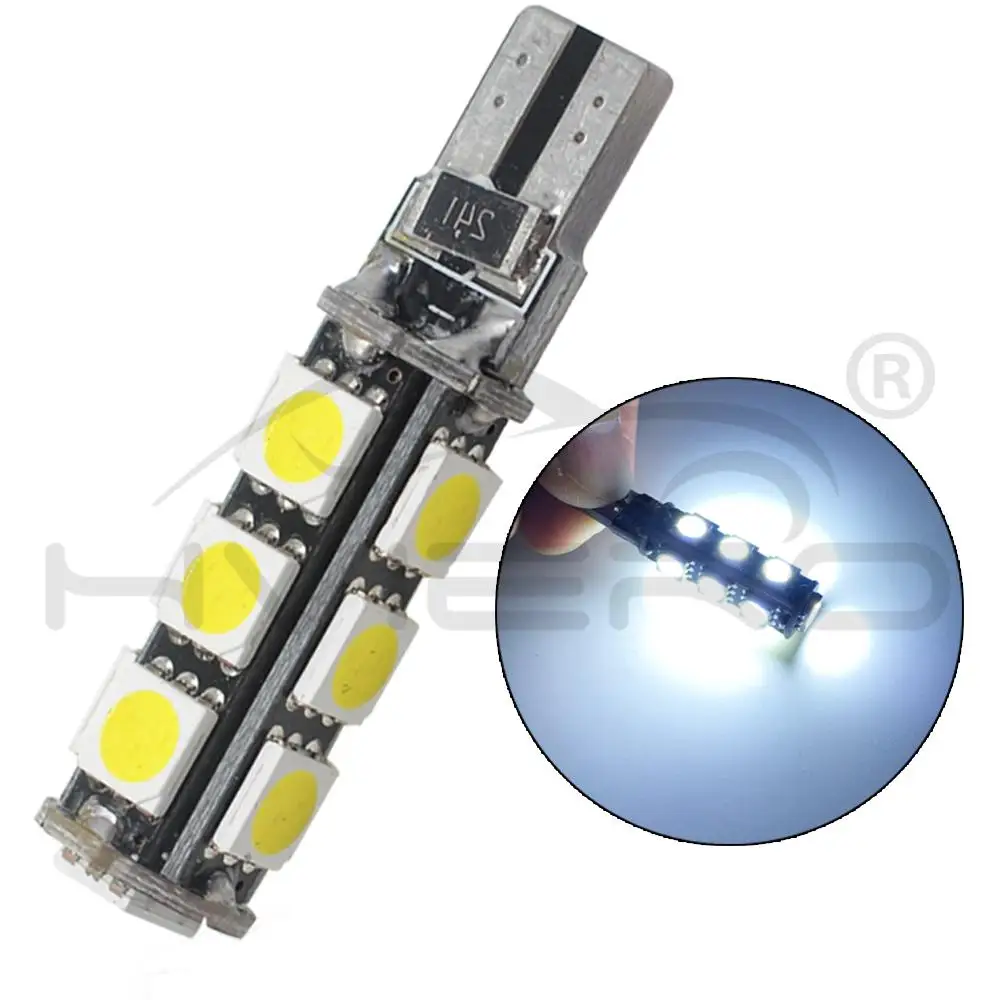 10X Белый Canbus W5W 5050 13Smd Автомобильный свет 194 W5w OBC безошибочные лампы парковочный шаг свет багажник номерной знак задний фонарь DC 12V