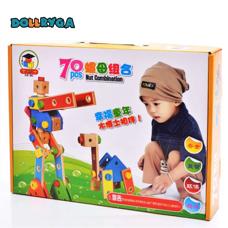 DOLLRYGA DIY Children Wooden Deformation Robot Building Blocks 5Models Children Handmade Educational Toys Kids Birthday Present DOLLRYGA DIY Children Wooden Deformation Robot Building Blocks 5Models Children Handmade Educational Toys Kids Birthday Present