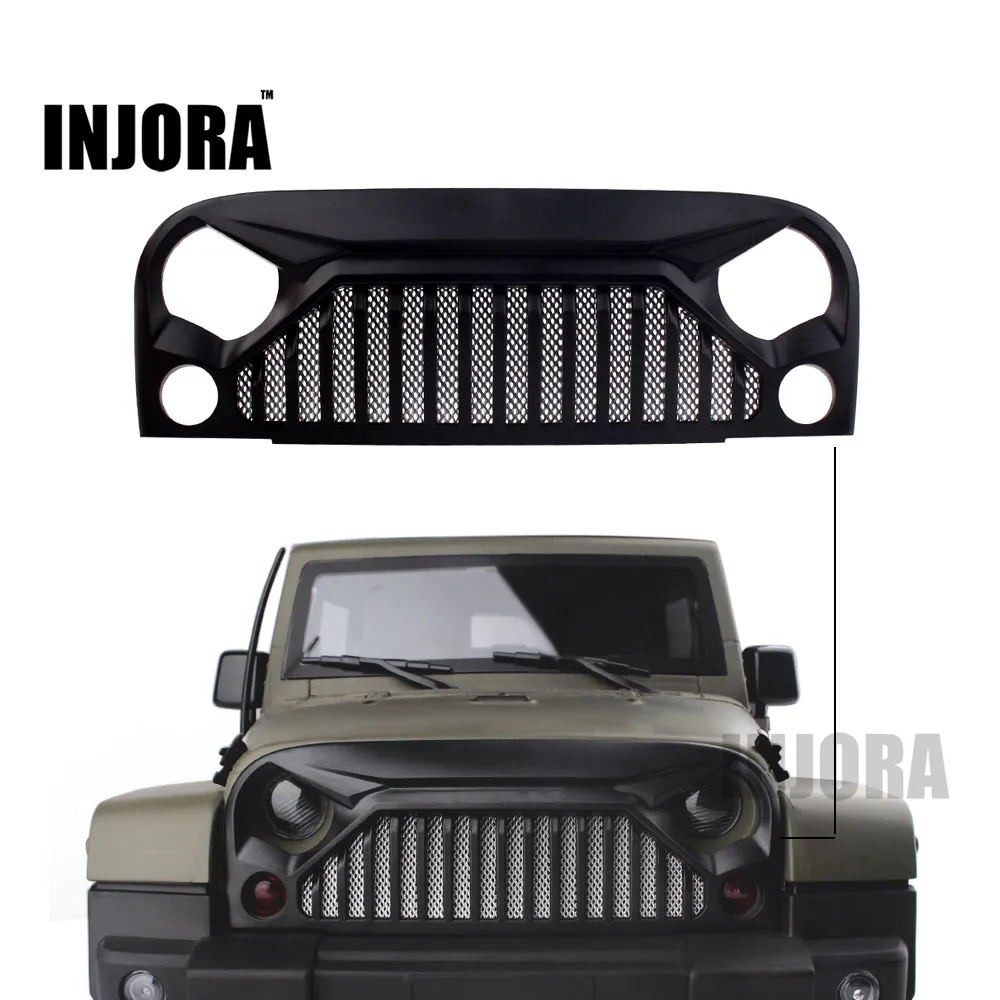 

RC Car Air Inlet Grille Front Face with Metal Mesh for 1/10 RC Rock Crawler Axial SCX10 90046 D90 Body Shell