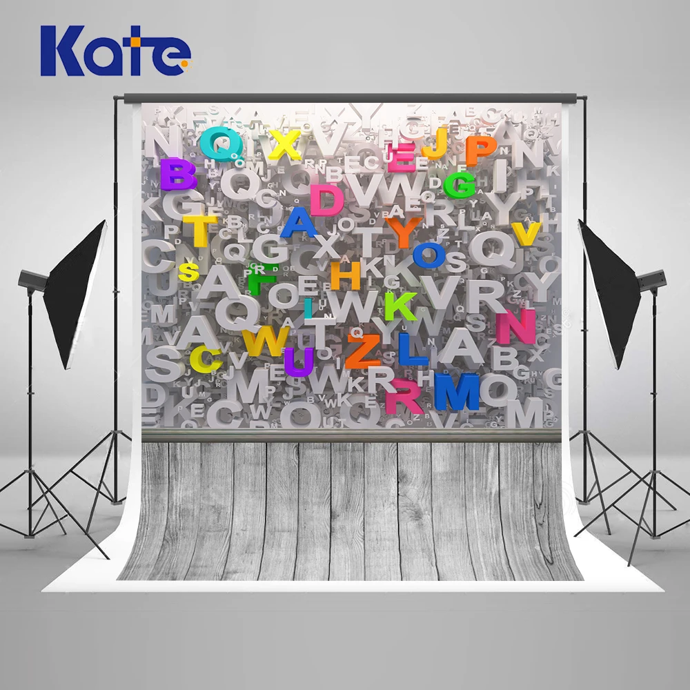 

Kate Back To School Coloring By Numbers Fotografie Achtergrond Letter Wood Backgrounds Photo Studio Washable Photocall Backdrop