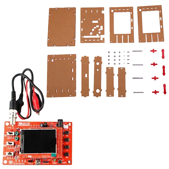Special Price New 2.4" TFT Pocket-size Digital Oscilloscope Kit DIY Parts Handheld + Acrylic DIY Case Cover Shell for DSO138