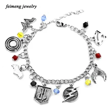 Wonder Woman браслеты из серии Lightning Супермен летучая мышь щит красный синий черный цвет хрустальные браслеты с подвесками для фанатов лучший подарок