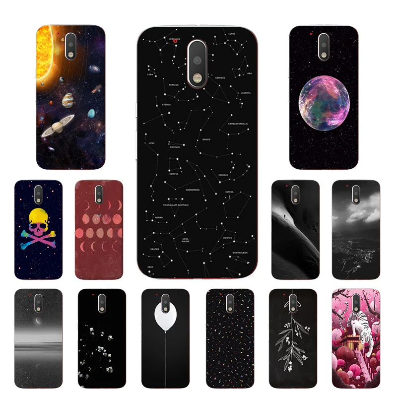 Cover for Motorola Moto G4/G4 Plus Case Back Silicon TPU Const Printing Phone Coque |