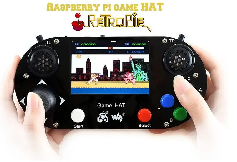 Raspberry Pi 3 B+ Plus/3B/Zero W RetroPie игровая шляпа Консоль геймпад с 480x320 3,5 дюймовый ips экран