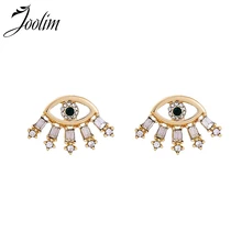 Joolim простой Стекло глаз серьги-гвоздики серьгы, модные серьги