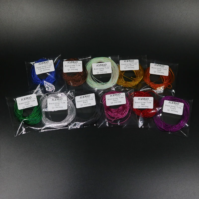 ICERIO 5 дюймов блестящий материал для вязания мушек|tying materials|fly tying materialsfly |
