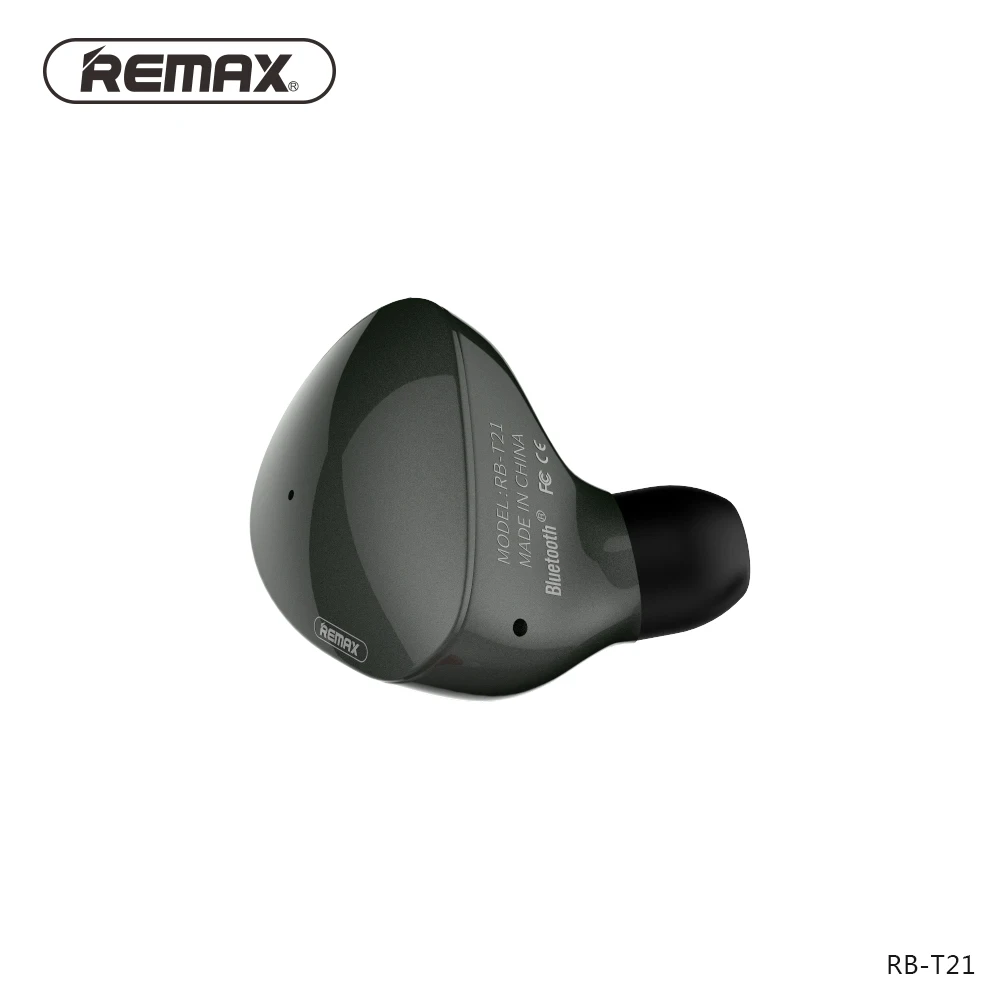 Remax в ухо Bluetooth Air стручки Мини наушники с микрофоном Спорт Беспроводная гарнитура