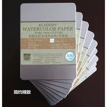 Baohong Открытки все-хлопок Акварельная бумага 300 г Baohong Акварельная бумага акварельные открытки колледж уровень железная коробка 20