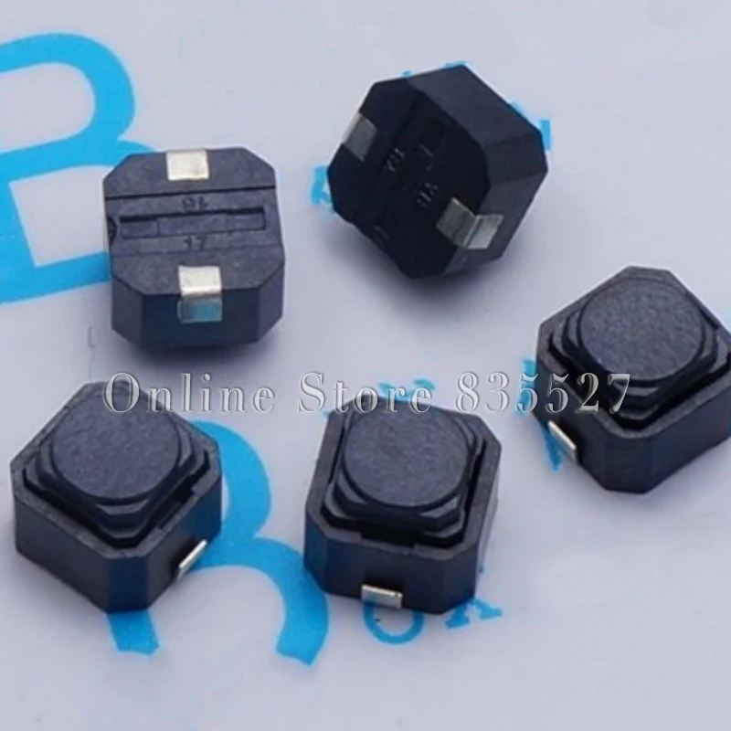 

10pcs/lot no sound 6*6*5 SMD silent button silicone keypad tact switch silicon Switches 6 * 6 * 5 MM