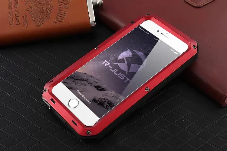 Apple iPhone 6 7 Plus X 4S 5S SEケース用アルミメタル防水ショックプルーフDoom Rugged Armorカバーケースfor iP 6 6S 8 Plus