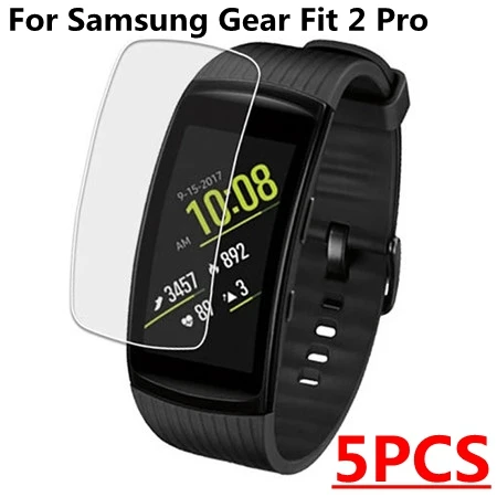 Hangrui силиконовые ремешки для часов samsung gear Fit 2 Pro ремешок для часов браслет для samsung Fit 2 Замена relogio inteligente - Цвет: Only Screen Films