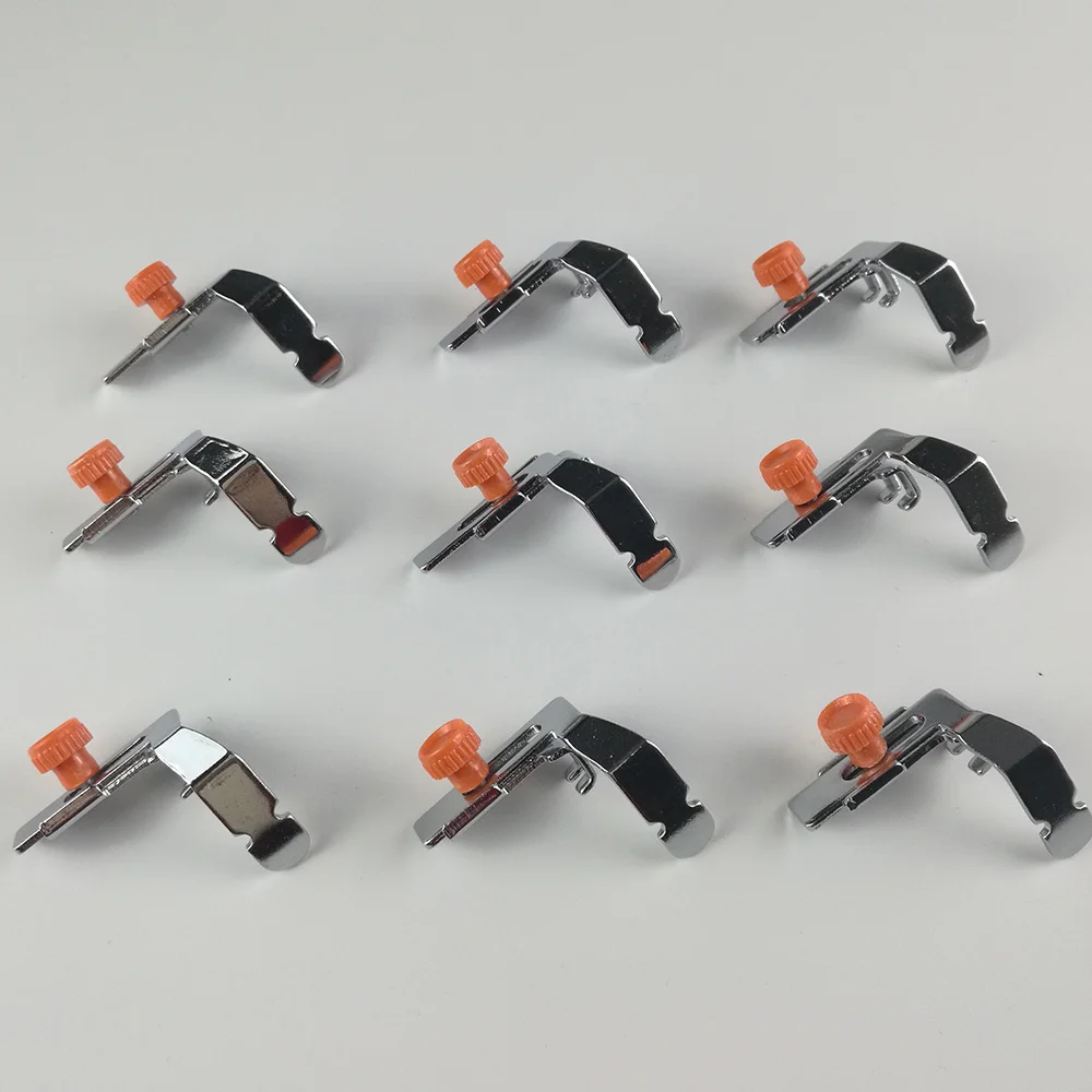 

10PCS Stainless Steel Domestic Zipper Foot Low Shank Adjustable Sewing Machine Presser Foot Feet Kit for Brother Singer Janom