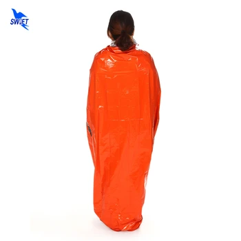 

2020 Reuseable Portable Camping Emergency Blanket Survival Rescue Sleeping Bag Outdoor Hiking Thermal First Aid Mat Tent Tool