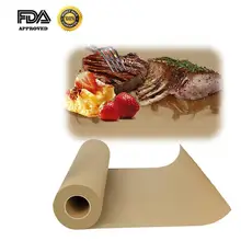 Рулон крафт-бумаги 44,2X5200 см, оберточная бумага для говяжьей грудинки и выпечки, одобрено FDA, идеально подходит для барбекю