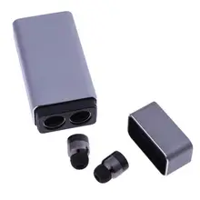 Alloyseed мини-наушники Водонепроницаемый Bluetooth гарнитура Мини бинауральные вкладыши Беспроводной наушники с загрузочной коробки Ёмкость 3200 мАч