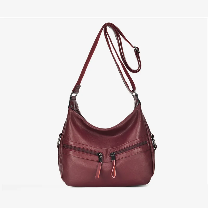 

2018 new diagonal shoulder bag Elegant charm genuine shoulder Temperament handbag top messenger portable package tote bag