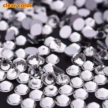 1440 шт./лот кристально чистые не горячей фиксации плоские с оборота Стразы для макияжа и художественное оформление ногтей блестящие драгоценные камни ювелирные изделия для ногтей swarovsky