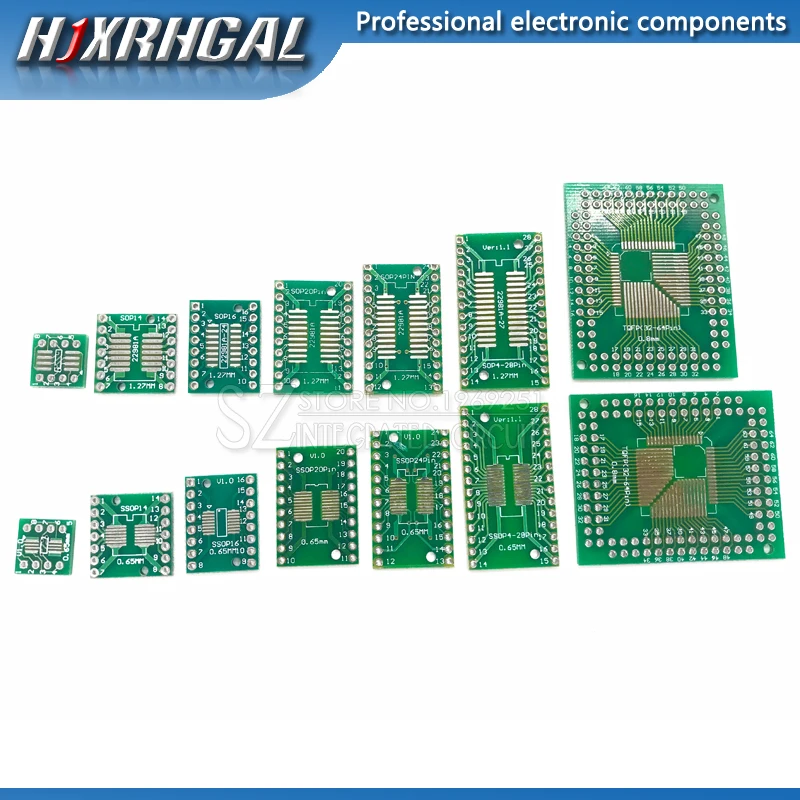 10 шт. плата PCB SOP8 SOP14 SOP16 SOP20 SOP24 SOP28 QFP FQFP TQFP переходник пластина TSSOP 8 14 16 20 24