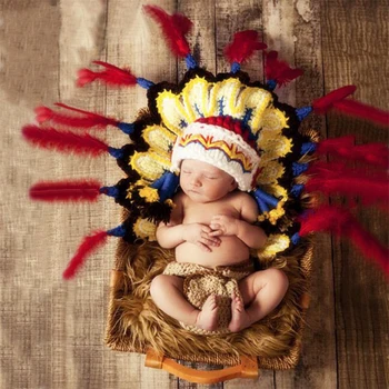 

NEW newborn props baby photo shoot photography accessories 0-3M new born costume crochet infant toddler hat shorts funny suit
