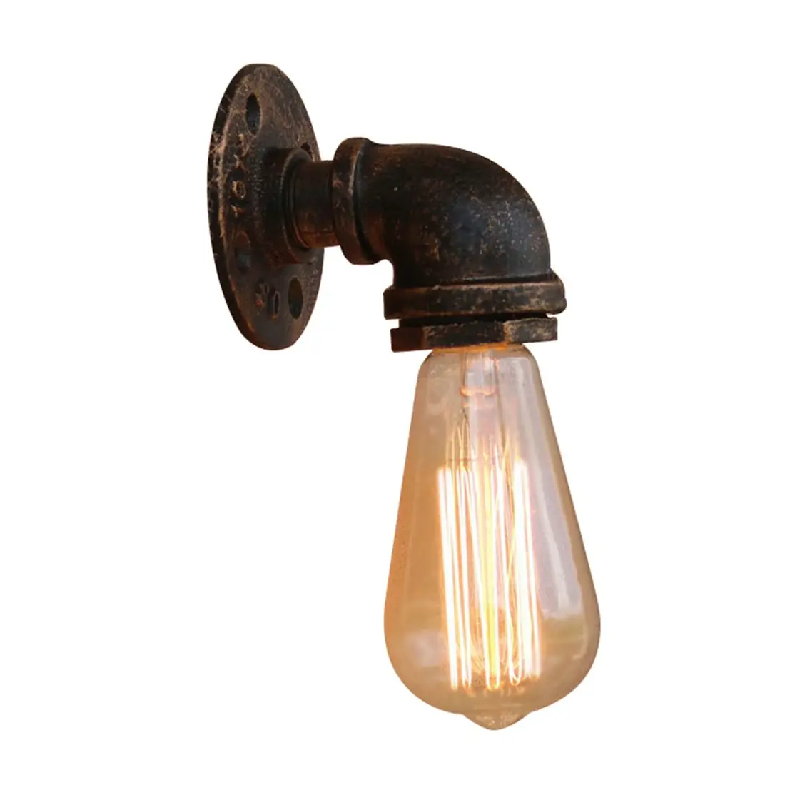 BG804 retro industrial simple 110V-240V antique iron pipe small wall lamp loft light bar retro European and American cafe decora