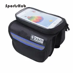 SPORTSHUB 5L непромокаемые светоотражающие велосипедные сумки сенсорный экран рама велосипеда держатель сумки Паньер телефона C0006