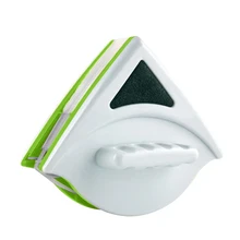 Magnetic Window Brushes Washing Glass Wiper Triangle Plastic Cleaning Brush Window Cleaning Magnets Cleaner Wizard Home Tools