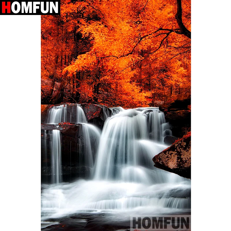 

HOMFUN Full Square/Round Drill 5D DIY Diamond Painting "beautiful scenery" Embroidery Cross Stitch 3D Home Decor Gift A11829