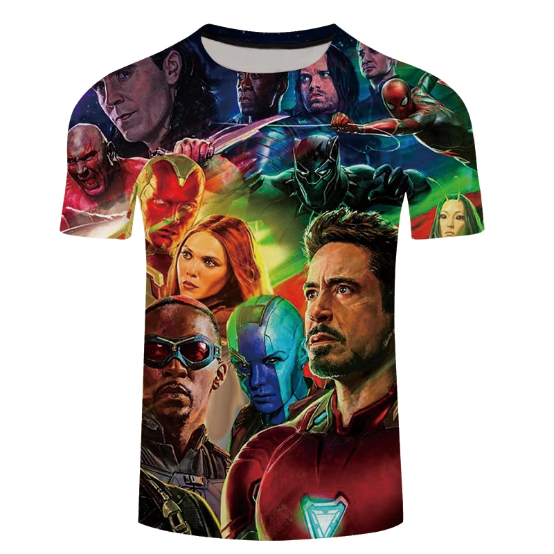 marvel themed t shirts