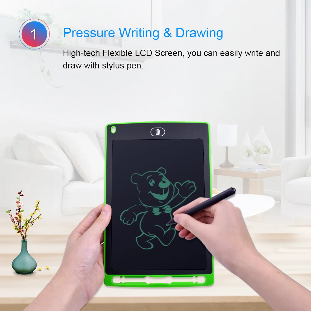 Smart 8.5 Inch LCD Writing Tablet Digital Graphic Drawing Tablets eWriter Electronic Handwriting Pad Board+ Pen for kids Gifts