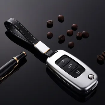 

Aluminum Alloy Key Case Cover For VW Volkswagen Golf 4 5 6 Bora Jetta Polo Passat B5 B6 Skoda Superb Octavia Fabia Seat