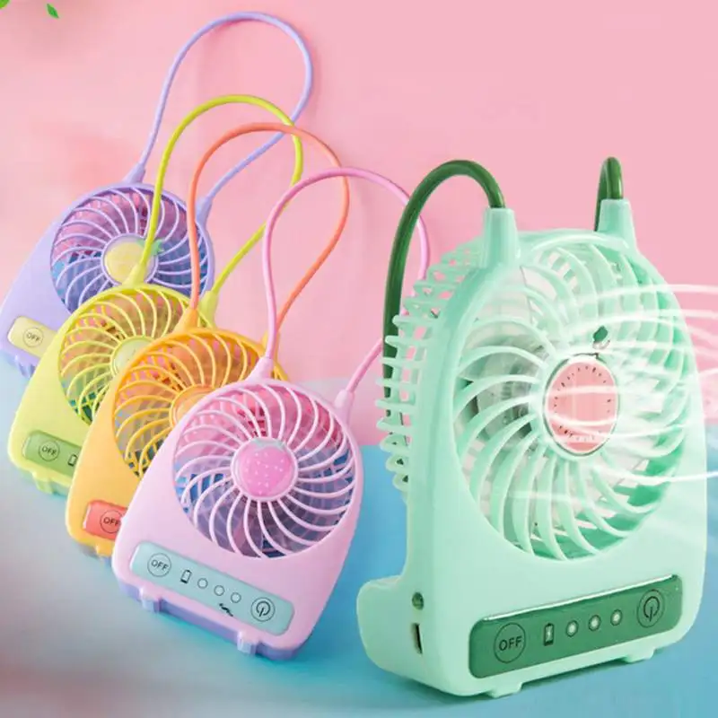 

Portable Mini USB Laptop Cooling Fan with Hanging Rope 3-Speed Electric Rechargeable Fan For Office And Summer Decor