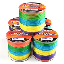 

300M Multicolor High TECH Super PE Braided Fishing Line 4 Strands Multifilament Fishing Wire Fish Line 20-100LB