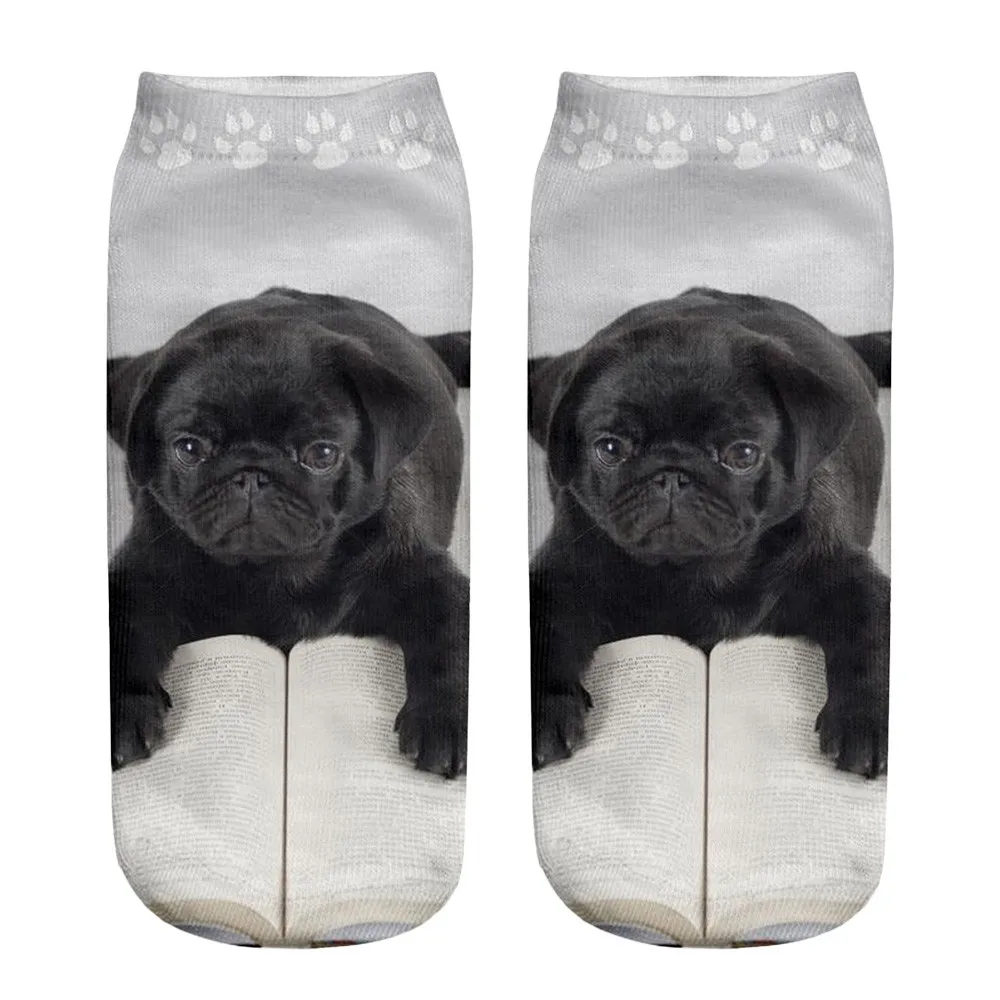 JAYCOSIN, забавные женские носки с 3D принтом собаки, модные носки унисекс, Meias, женские забавные носки, Прямая поставка 424Z