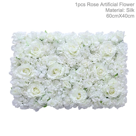 40x60 см Искусственный Шелковый цветок розы Шампанское Декор цветок для свадебного украшения цветок настенный романтический свадебный фон Декор - Цвет: Style 5