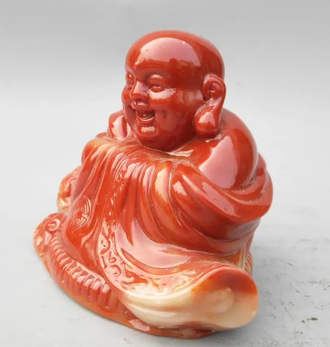 Китайская счастливая статуя Будды Shoushan stone maitreya|Статуи и скульптуры| |