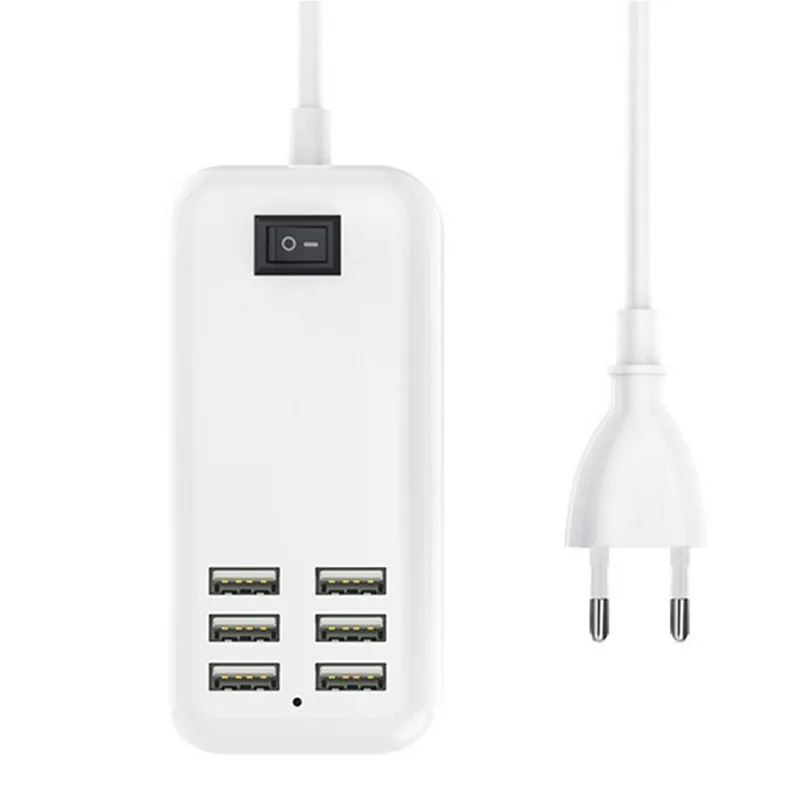 6 розетки USB мобильные телефоны зарядные устройства Многофункциональный