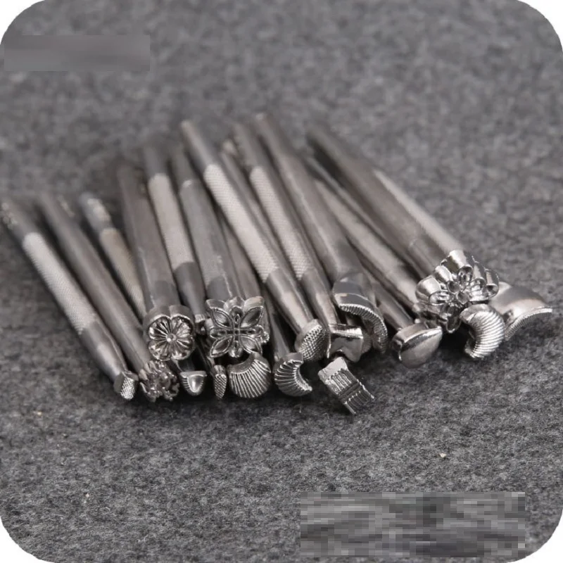 

20Pcs/Set Leather Staming Tools Professional DIY Alloy Metal Leathercraft Printing Hot Working Saddle Making Multi Sup-Quality