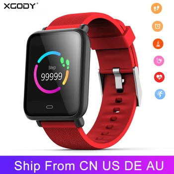 

XGODY Q9 Smart Bracelet Men Women Blood Pressure Monitor Smart Watch Wristband Connect IOS Android Phone Pedometer Step Counter
