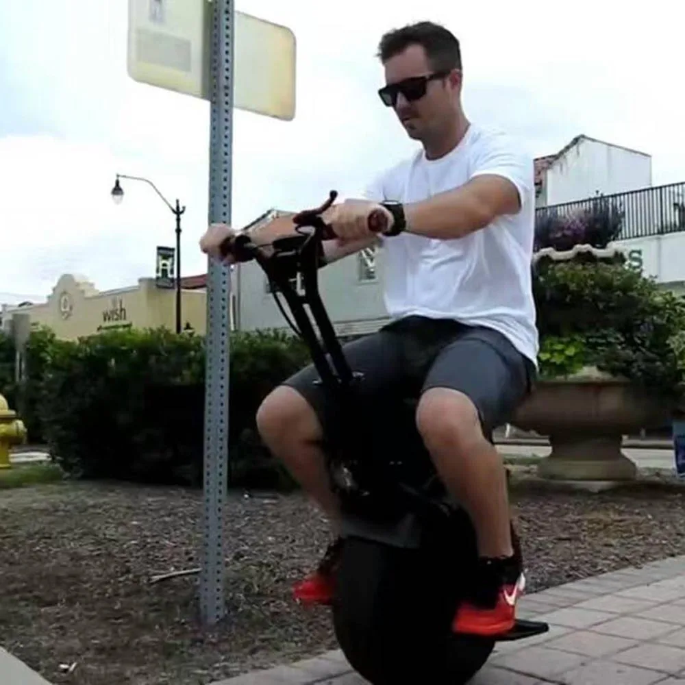 

Seat type handlebar one wheel electric scooter with good quality self balance lithium power 60V 1000W CITYCOCO ENGINE