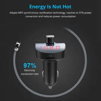

Quick Charge Car QC 3.0 Mobile Phone Chargers Bluetooth FM Transmitter Handfree Car Kit Car Audio MP3 Player Dual USB