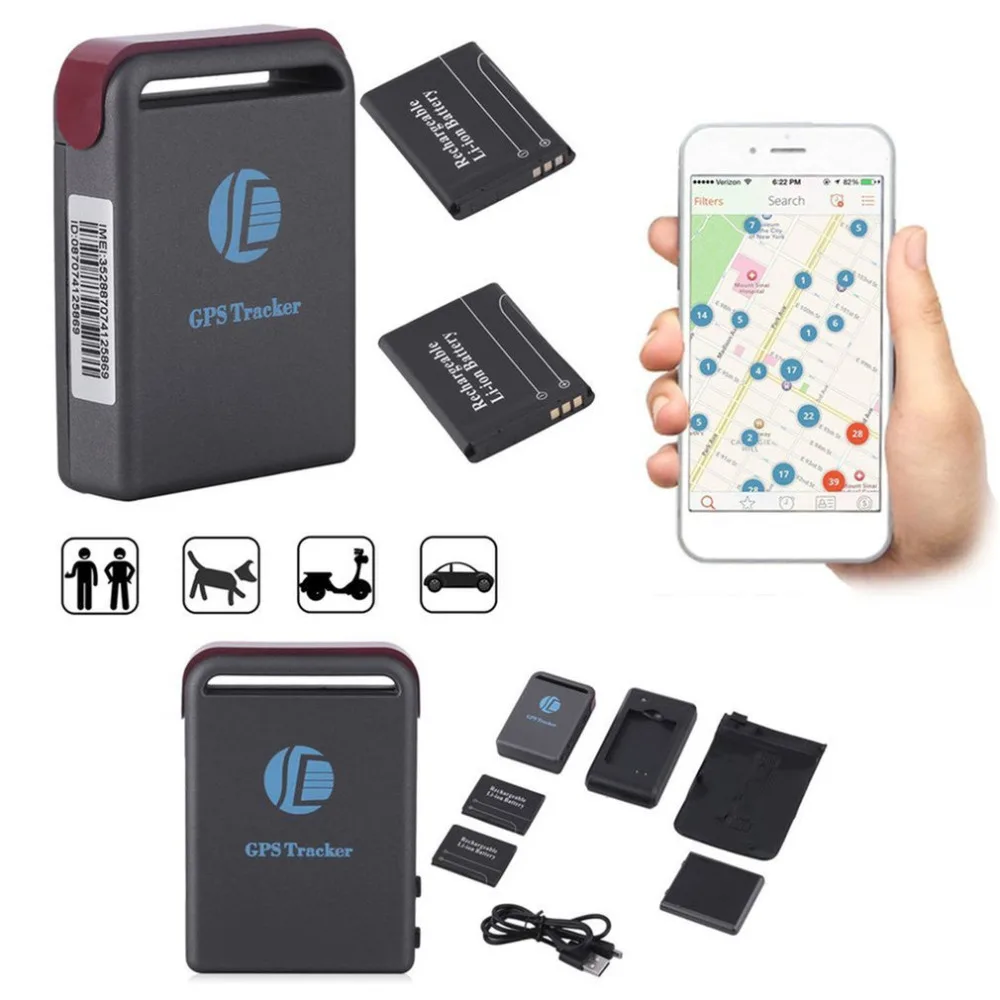 Портативный мини трекер TK102B с GPS/GSM/GPRS GPS передатчик определением местоположения