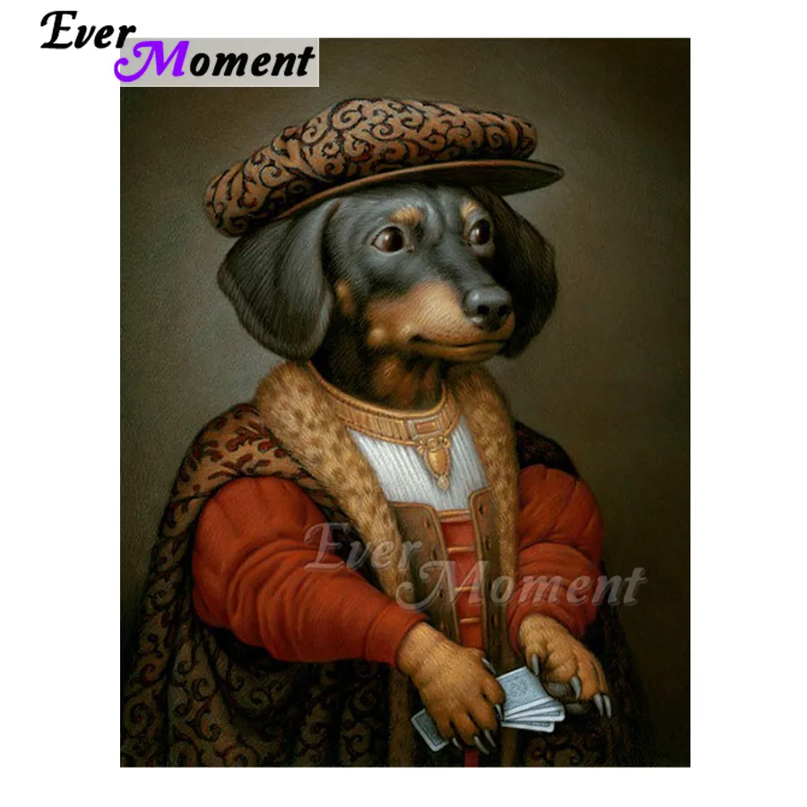Алмазная картина Ever Moment, собачья шляпа, одежда, 5D, сделай сам, стразы, мозаика, полная квадратная дрель, алмазная вышивка 3F1227