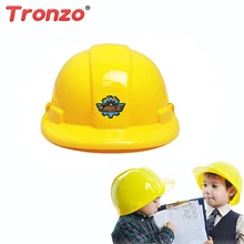 Tronzo 1 шт. моделирования строительства шлем Притворись Ролевая игра шляпа Игрушечные лошадки Творческие Дети Детская Игрушечные лошадки для Обувь для девочек забавные гаджеты каска строительная