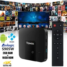 Tanix TX3 Mini TV Box S905W 2 4GHz WiFi Android 7 1 2GB RAM 16GB ROM