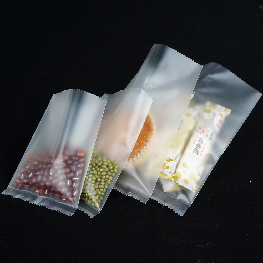 100 шт Матовые прозрачные пластиковые пакеты-поверхность матовый прозрачный Гладкий пакет термогерметичный мешок упаковка еды Саше чайные пакетики