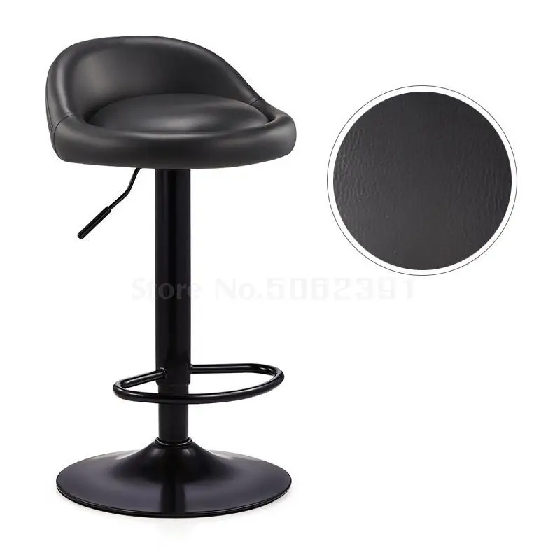 Bar Chair Modern Simple Bar Chair Lift And Rotate Front Desk Backrest Chair Household High Stand Bar Stool - Цвет: Same as picture12