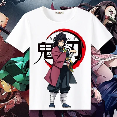Футболка для косплея Kimetsu no Yaiba Tanjiro мужская повседневная футболка с героями аниме