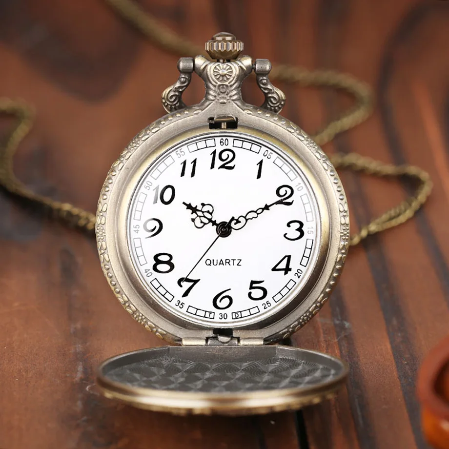 Classic Vintage Cool Wolf Pattern Quartz Pocket Watch Full Hunter Minimalist Men Women Pendant Gift Necklace Bag 2017 (9)